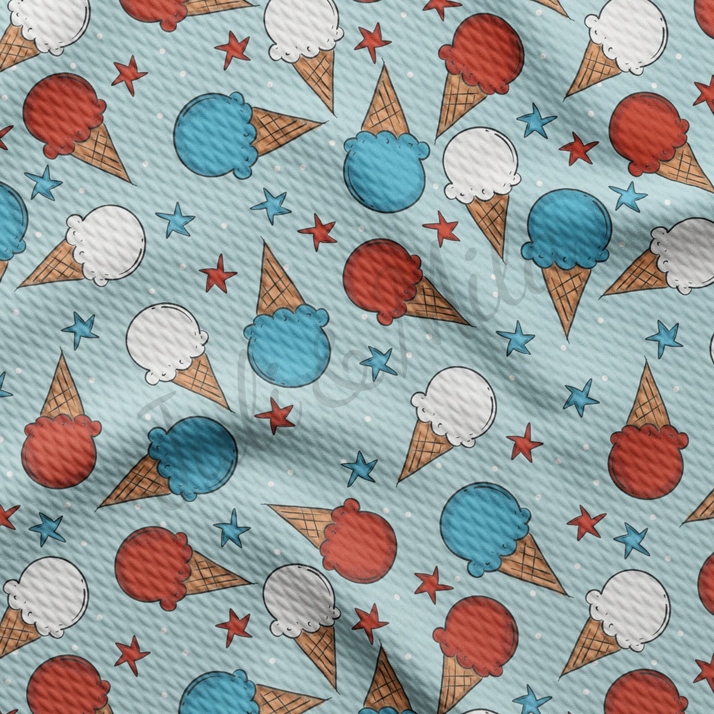 Patriotic 4th of July Bullet Fabric PT55