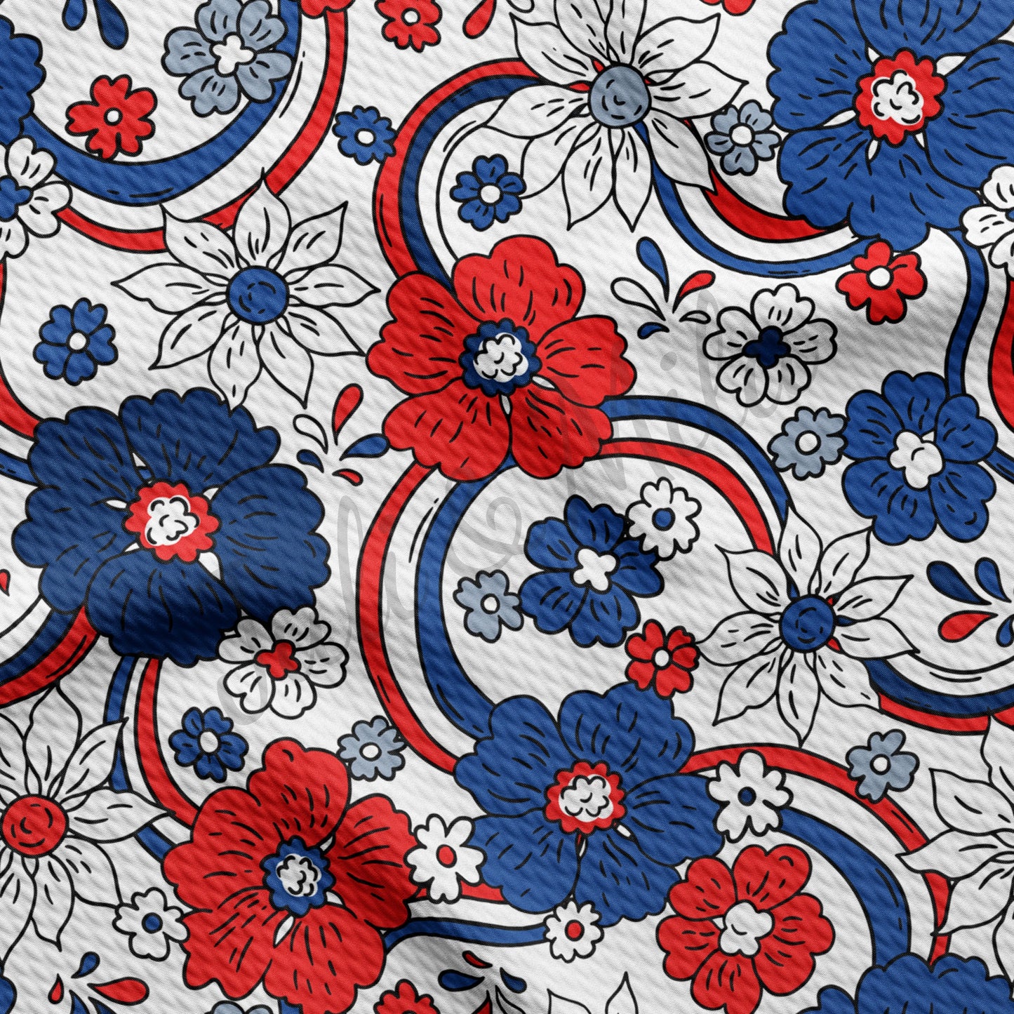 Patriotic 4th of July Bullet Fabric PT8