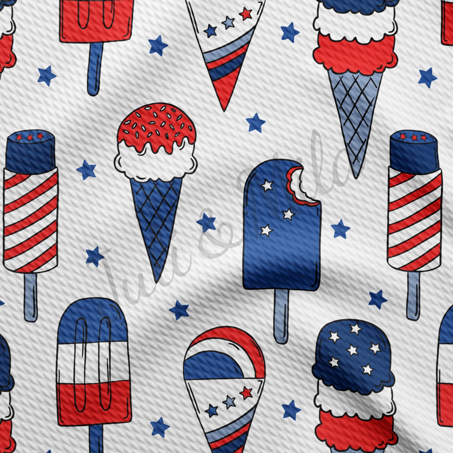 Patriotic USA 4th of July Bullet Fabric PT80