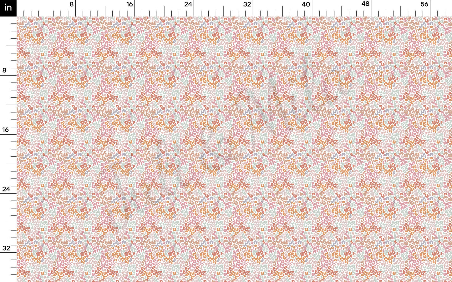 Pastel Leopard Cheetah Bullet Fabric AA705