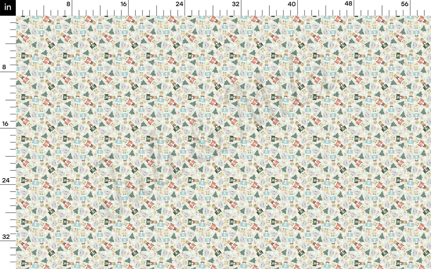 Nutcracker Christmas Bullet Fabric AA717