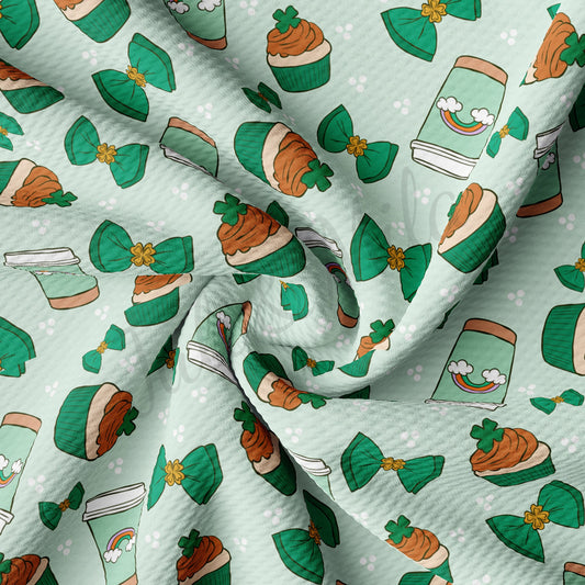 St Patricks Bullet Textured Fabric AA996