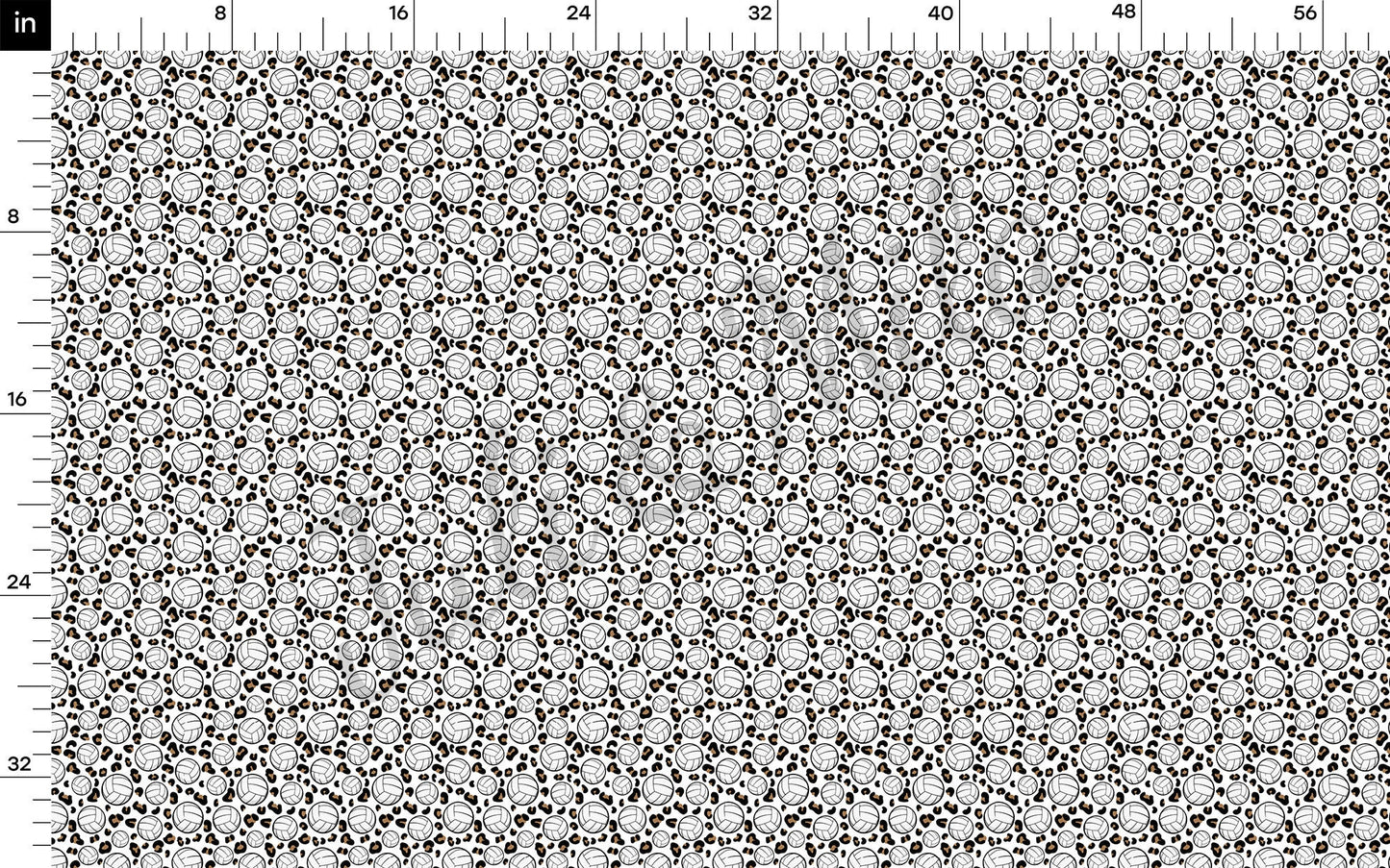 VolleyBall Cheetah Bullet Textured Fabric AA1012