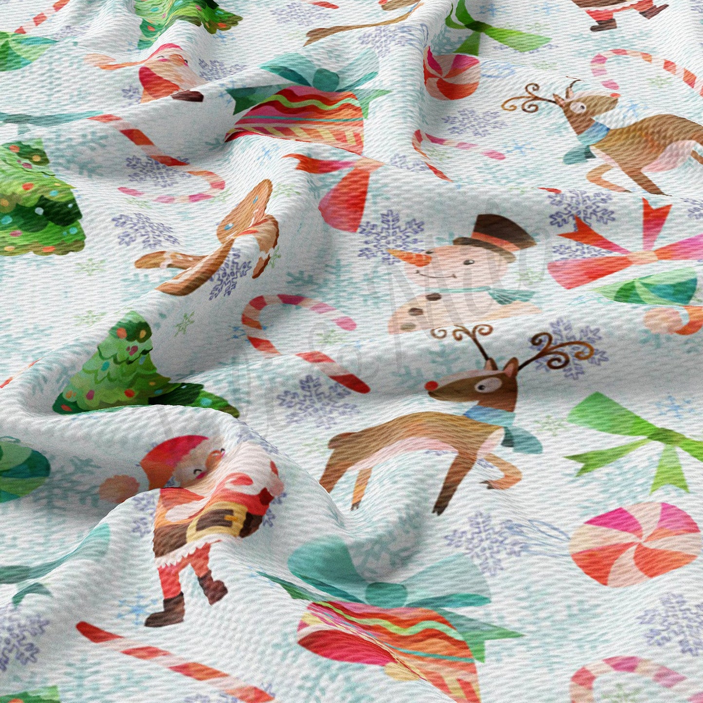 Christmas Bullet Textured Fabric AA1024