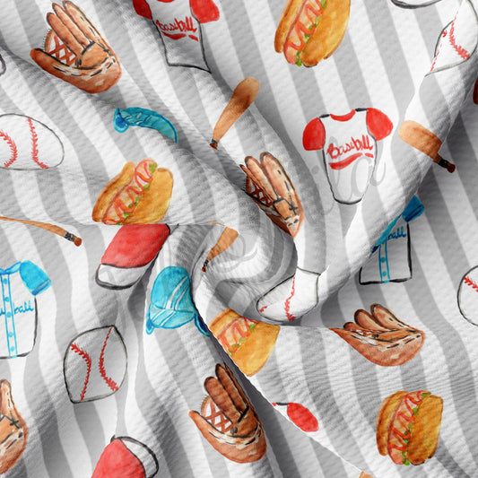 Baseball Bullet Textured Fabric AA1078