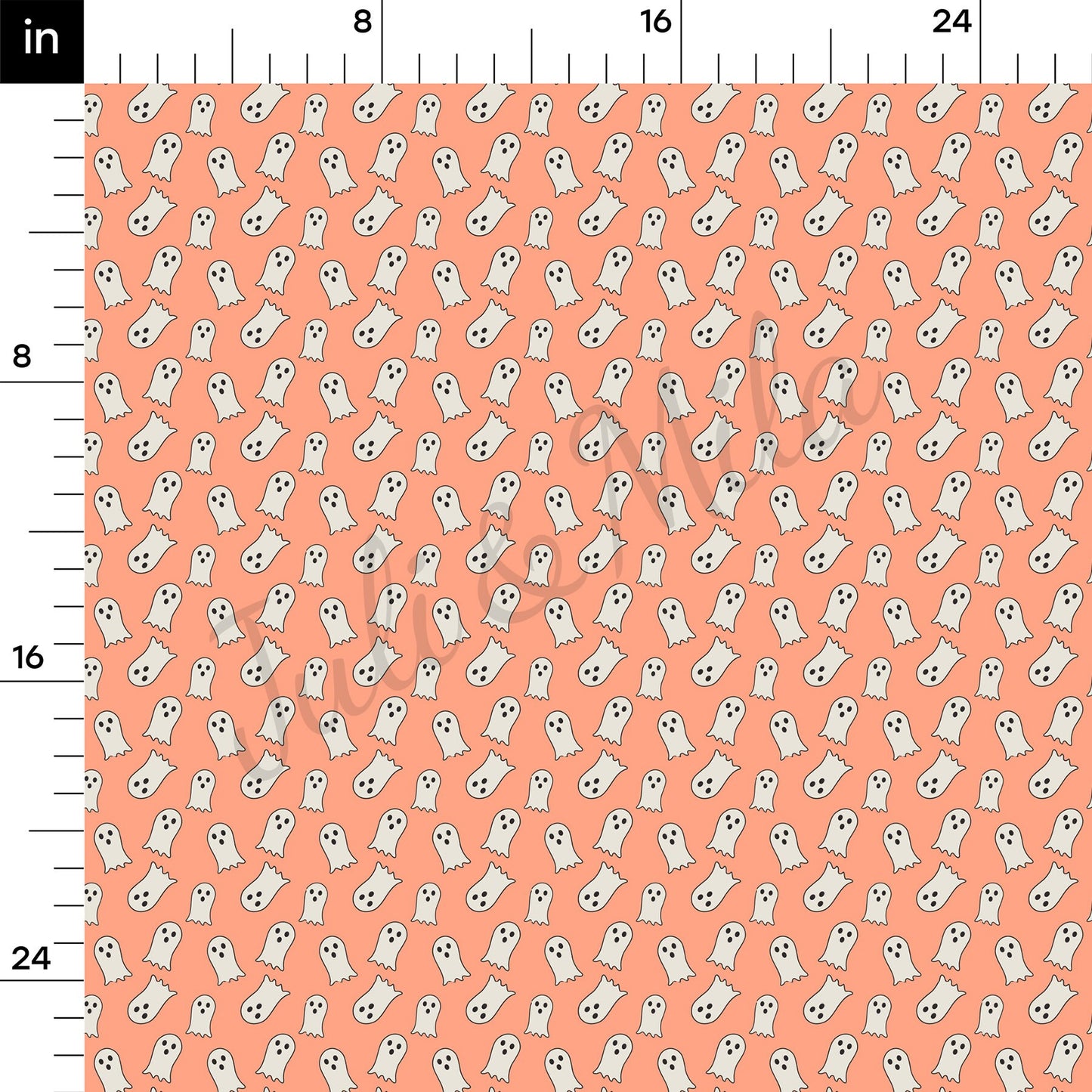 Halloween Ghost Bullet Textured Fabric AA1061