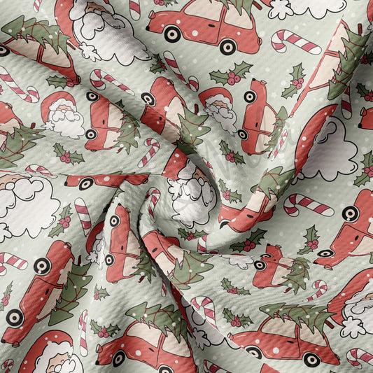 Christmas Cars Bullet Textured Fabric AA1073