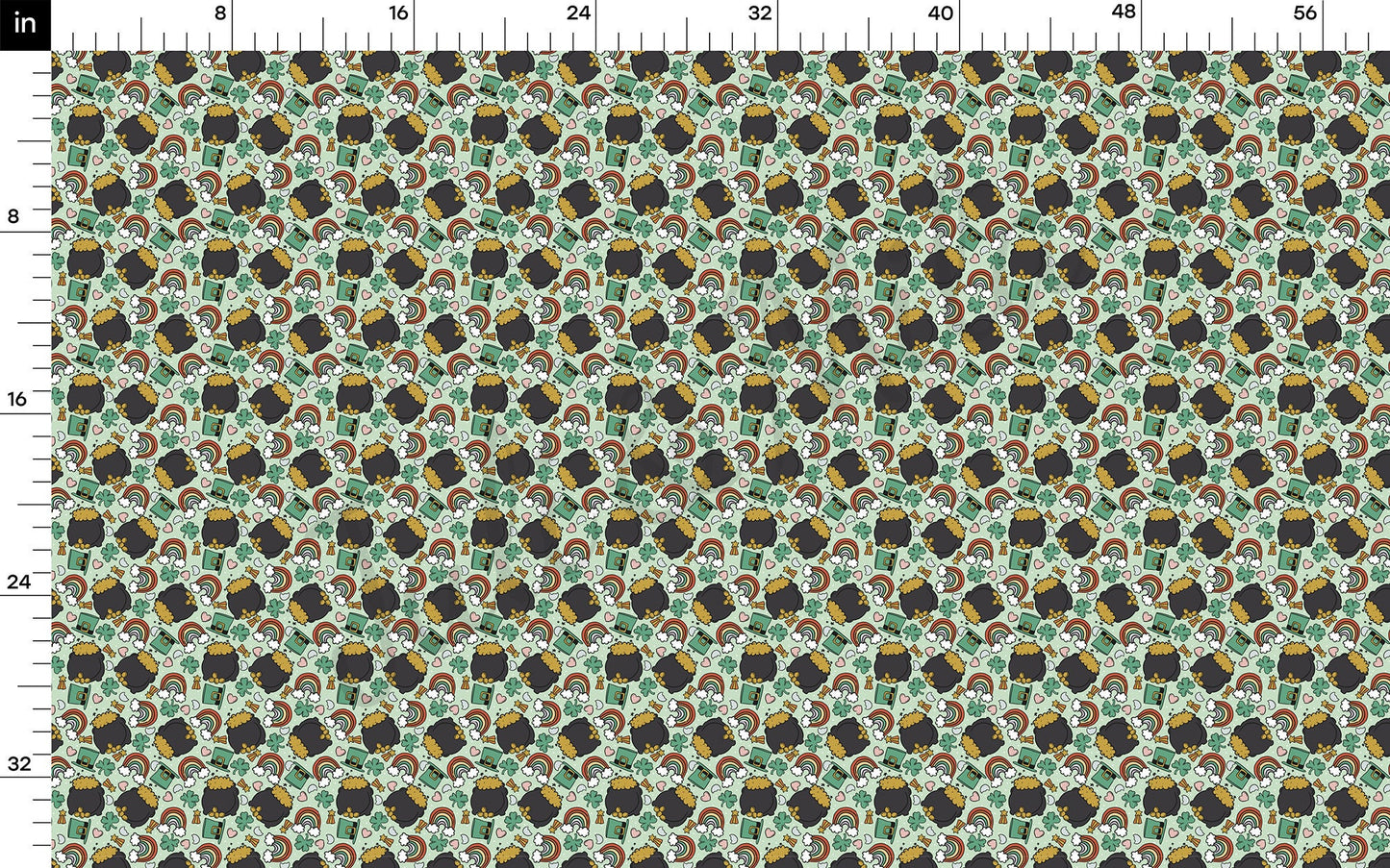 St. Patricks Day Bullet Textured Fabric AA1126