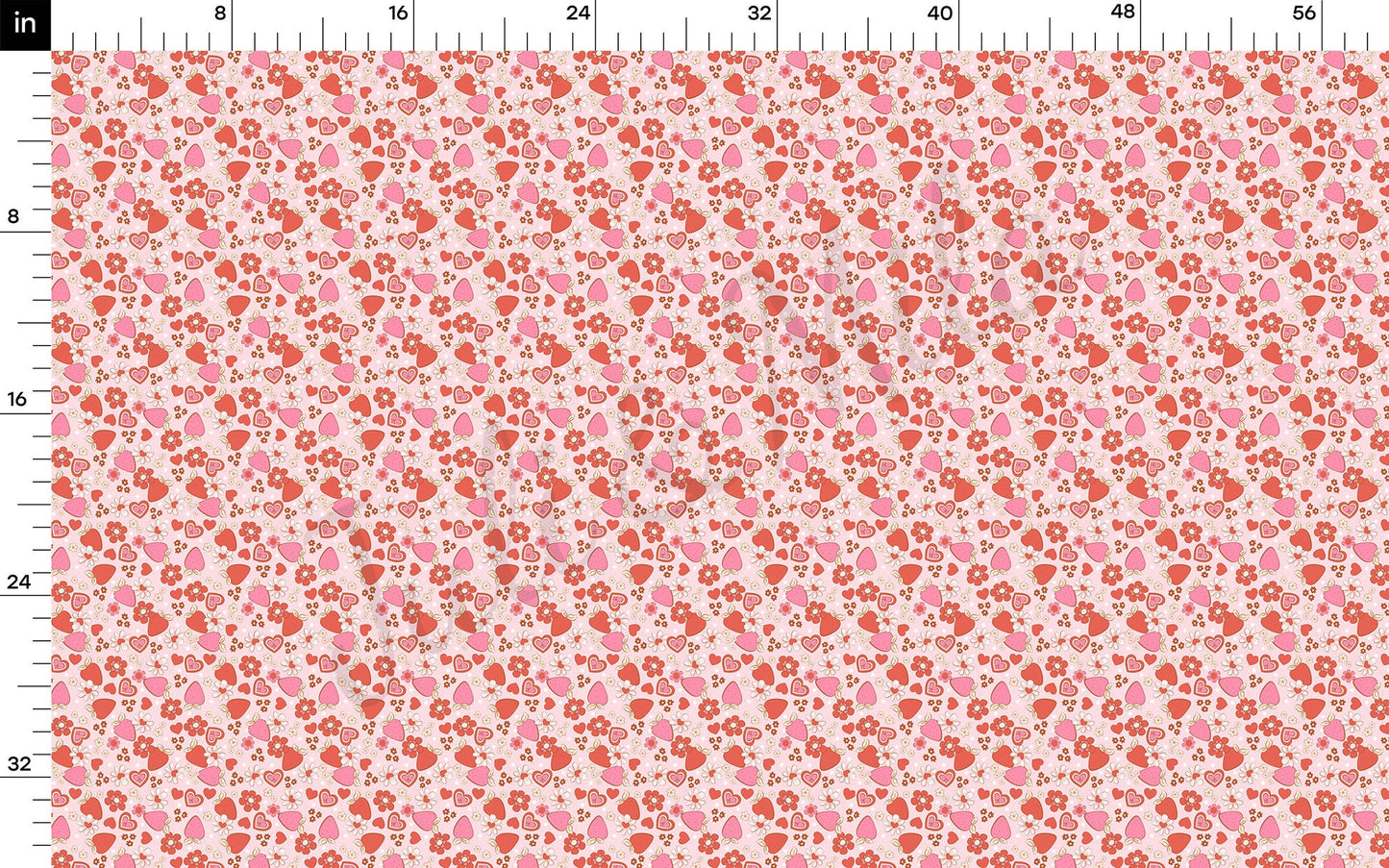 Valentines Day Bullet Textured Fabric AA1158