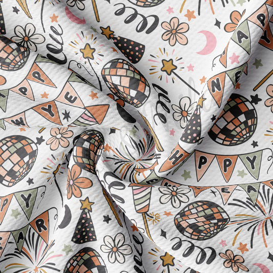 New Year Bullet Textured Fabric AA1178