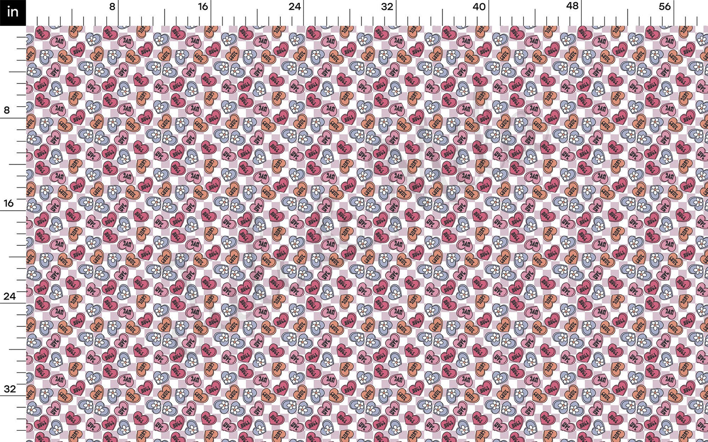 Valentines Day Bullet Textured Fabric AA1104