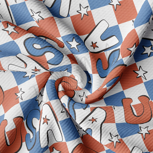 Patriotic 4th of July Bullet Textured Fabric AA1144