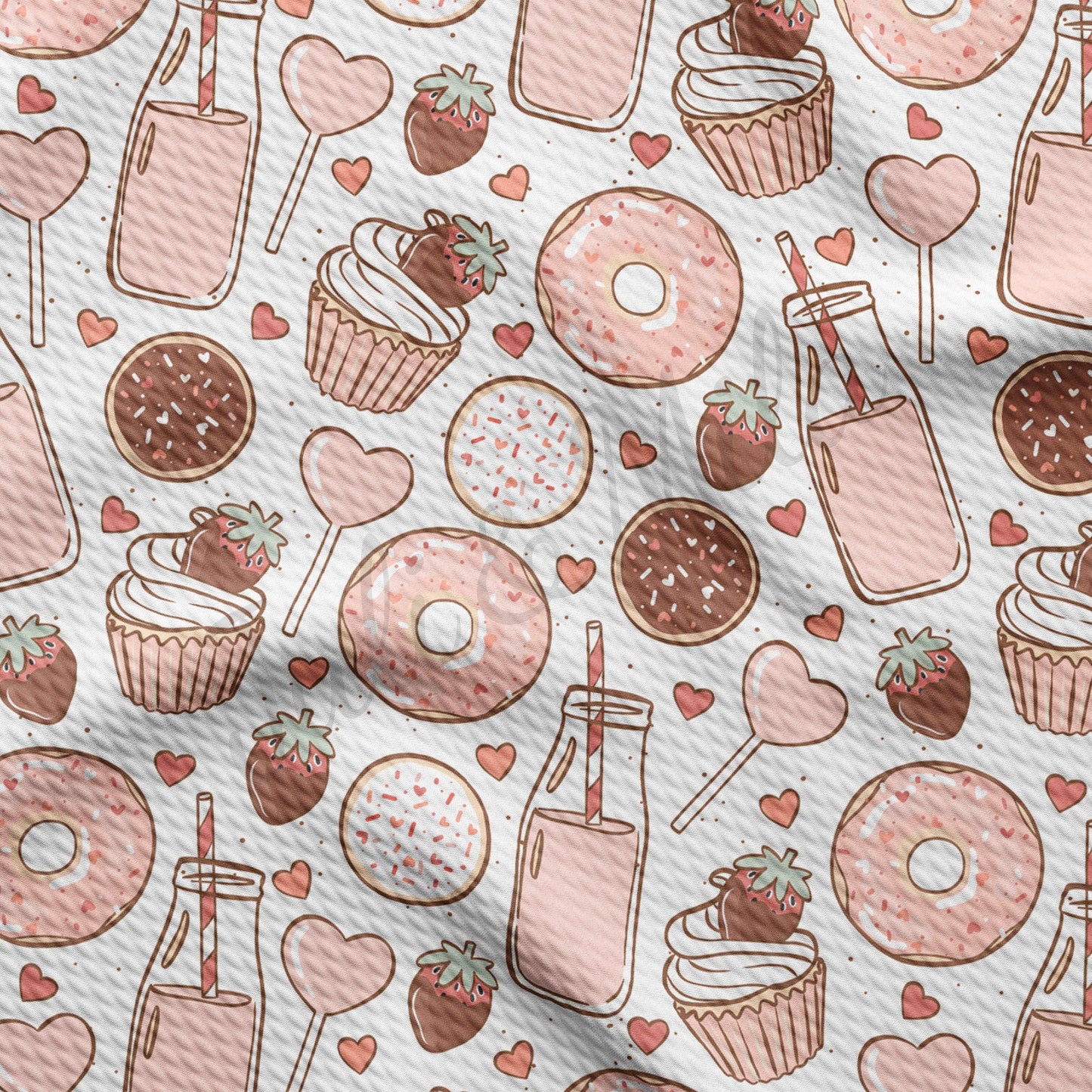 Valentines Day Bullet Textured Fabric AA1222