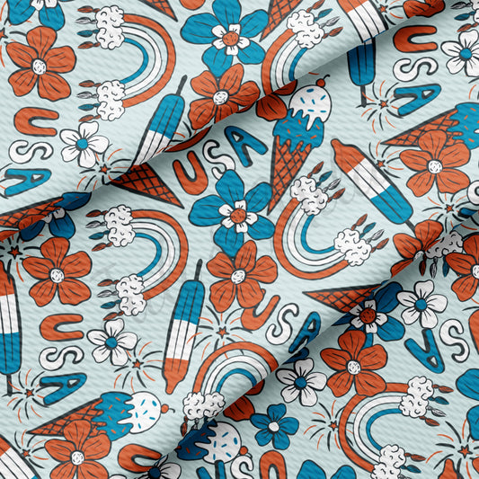 Patriotic 4th of July Liverpool Fabric AA1227