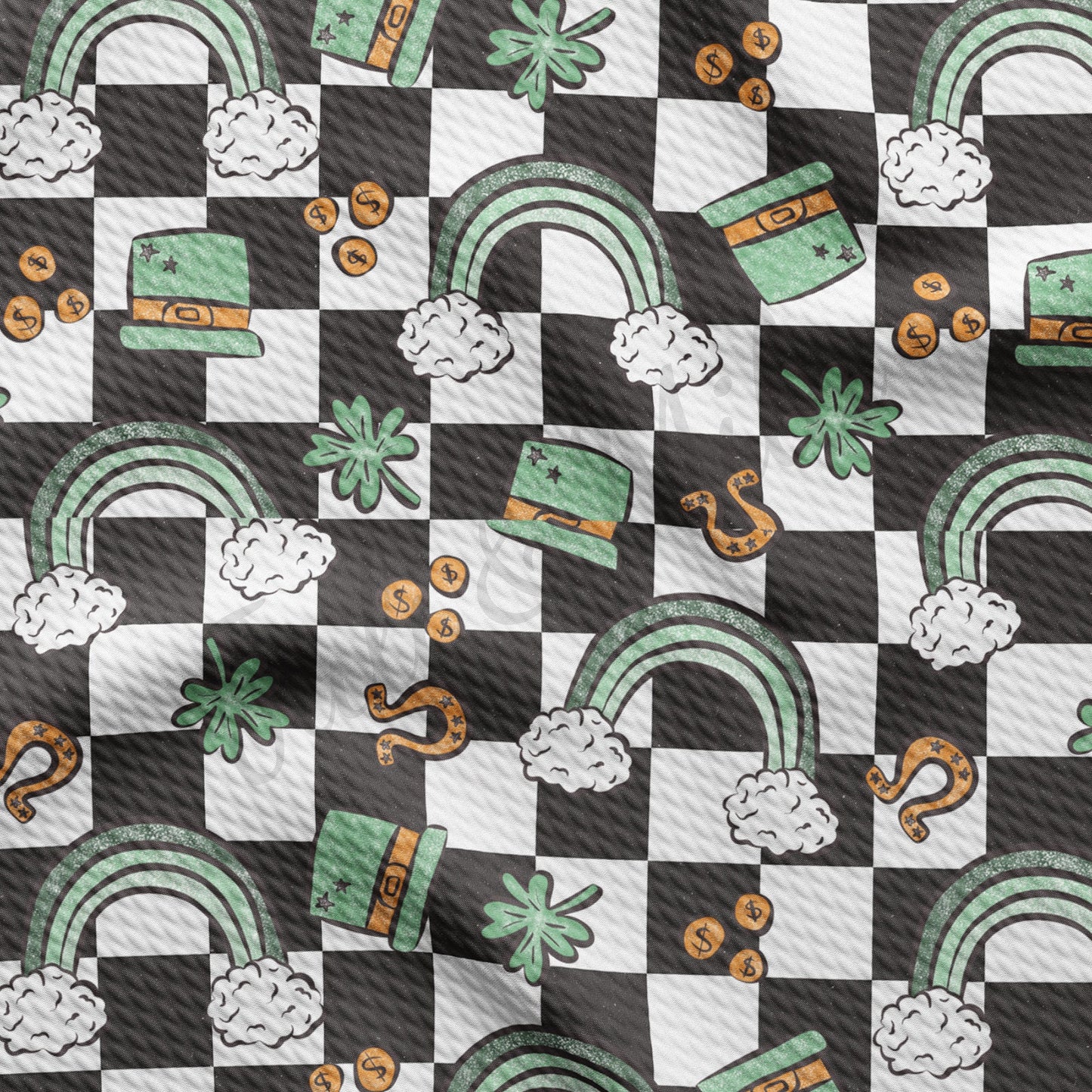 St. Patricks Day Bullet Textured Fabric AA1239