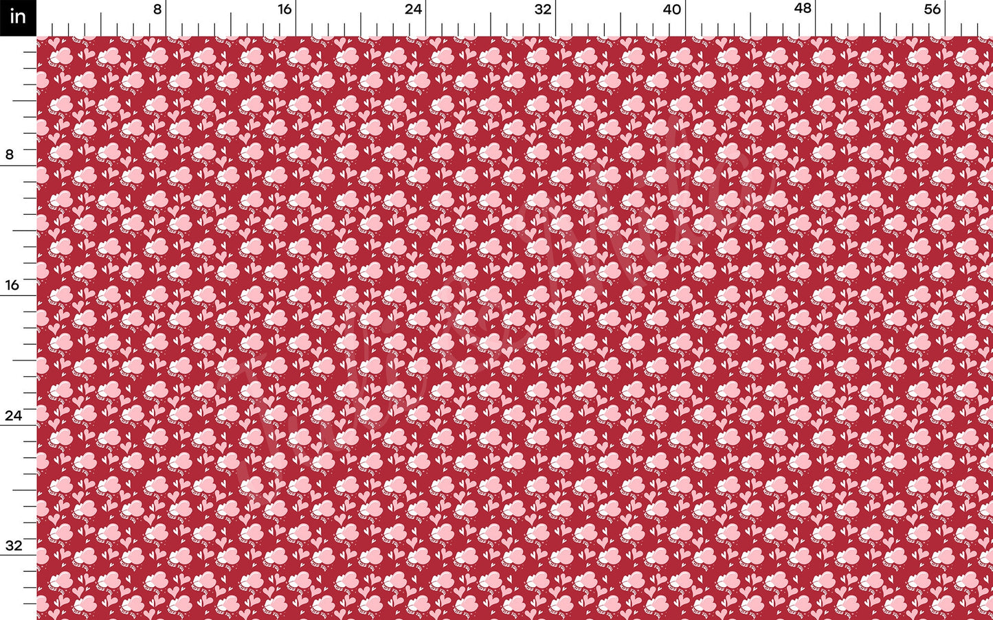 Valentines Day Bullet Textured Fabric AA1332