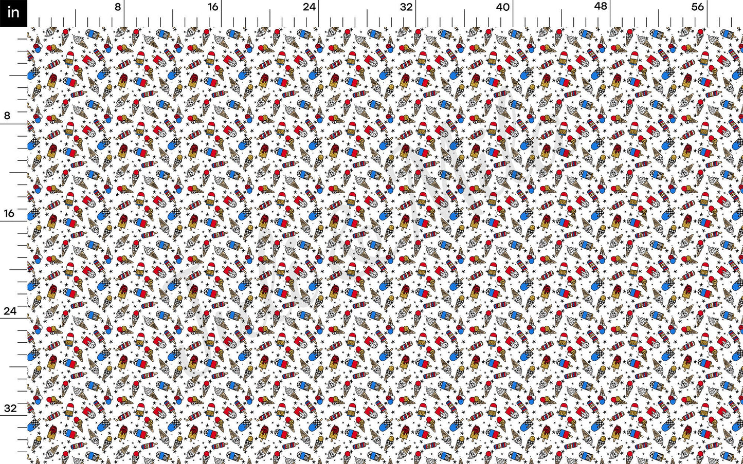 Patriotic 4th of July Bullet Textured Fabric AA1282