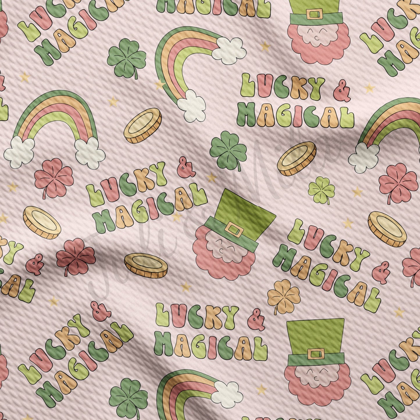 St. Patricks Day Bullet Textured Fabric AA1292