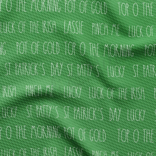 St. Patrick's Day Printed Liverpool Bullet Textured Fabric by the yard 4Way Stretch Solid Strip Thick Knit Jersey Liverpool Fabric11