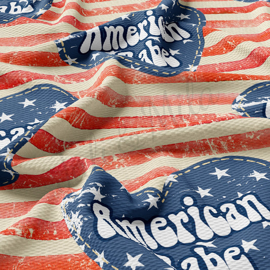 American Patriotic 4th of July Bullet Textured Fabric AA1410