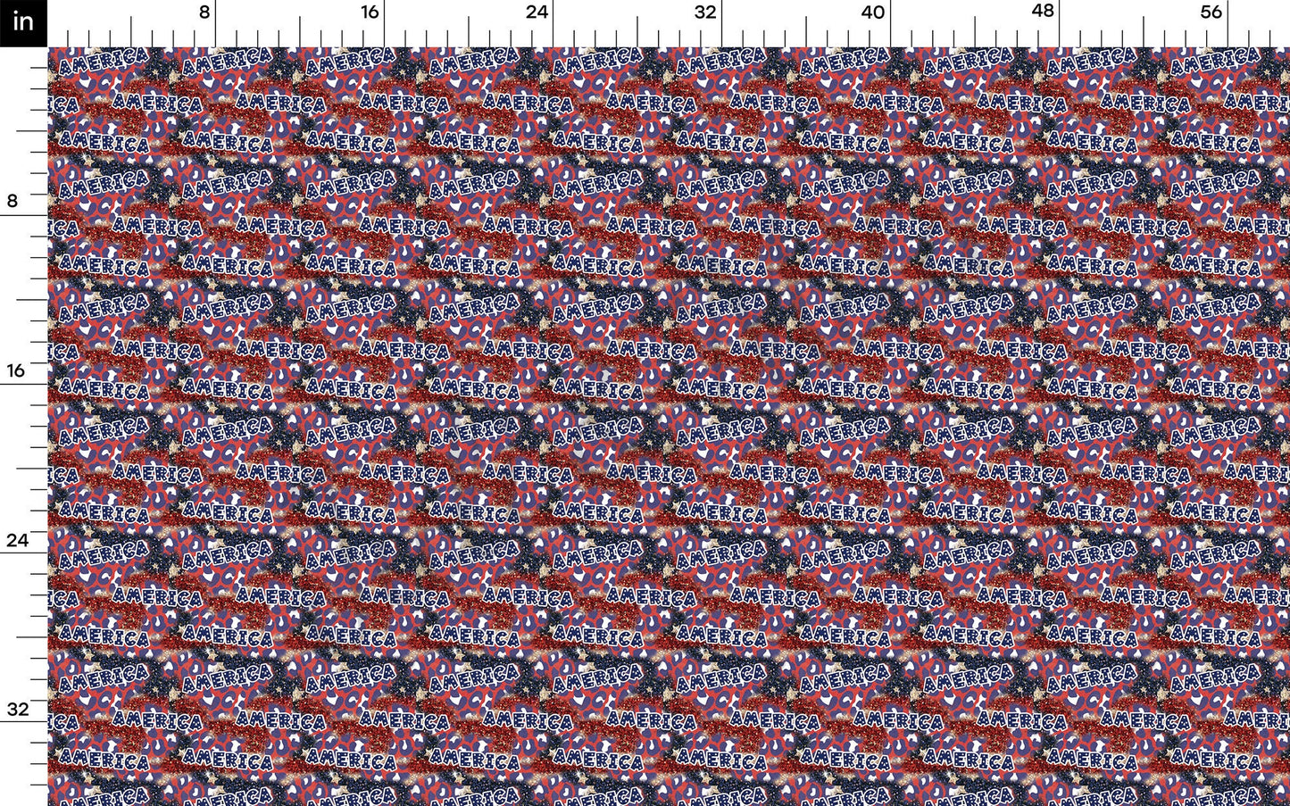 Patriotic 4th of July Fabric AA1412