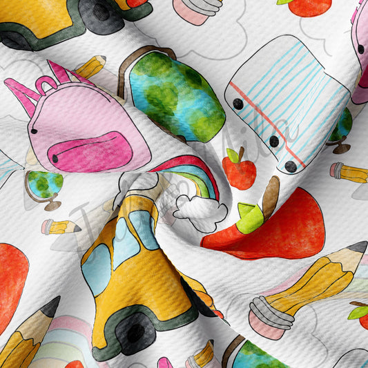 Back To School Bullet Textured Fabric AA1468