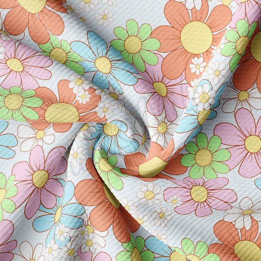 Floral Bullet Textured Fabric AA1490