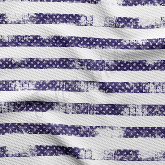 4th of July Patriotic Bullet Textured Fabric AA1532