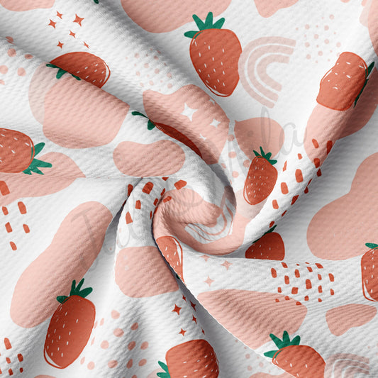 Strawberry Bullet Textured Fabric AA1534