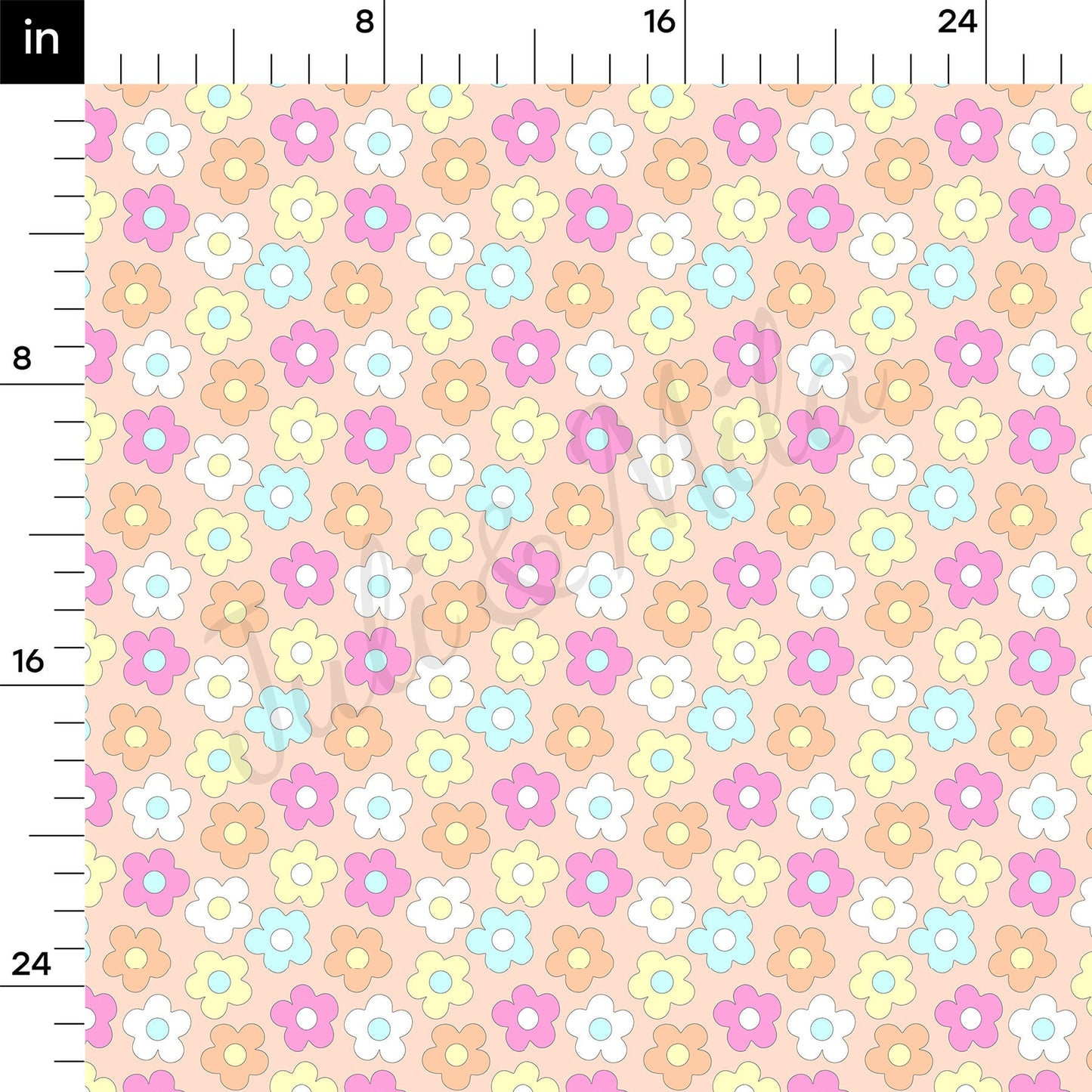 Floral Rib Knit Fabric RBK1500