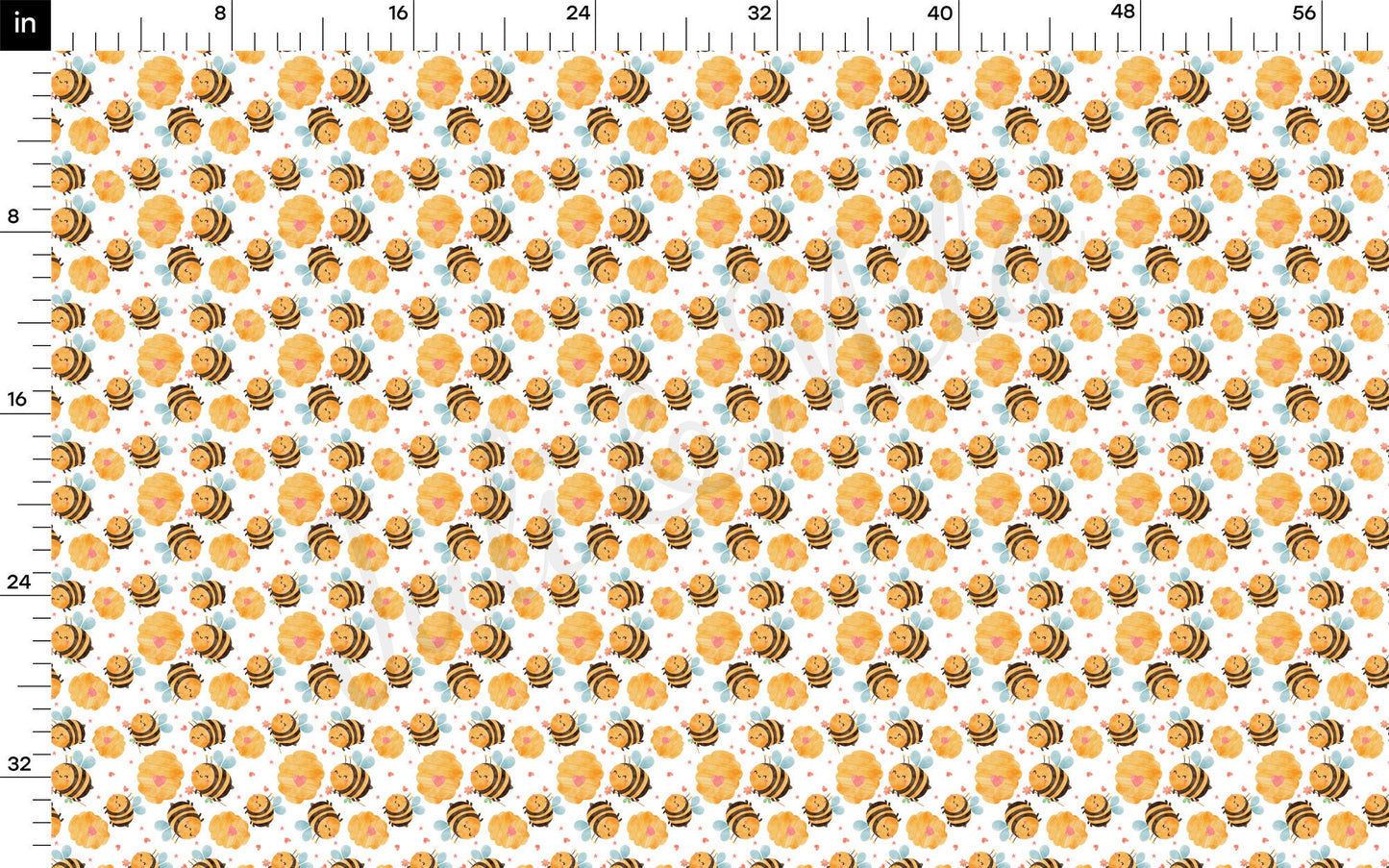 Bees Bullet Textured Fabric by the yard AA1638