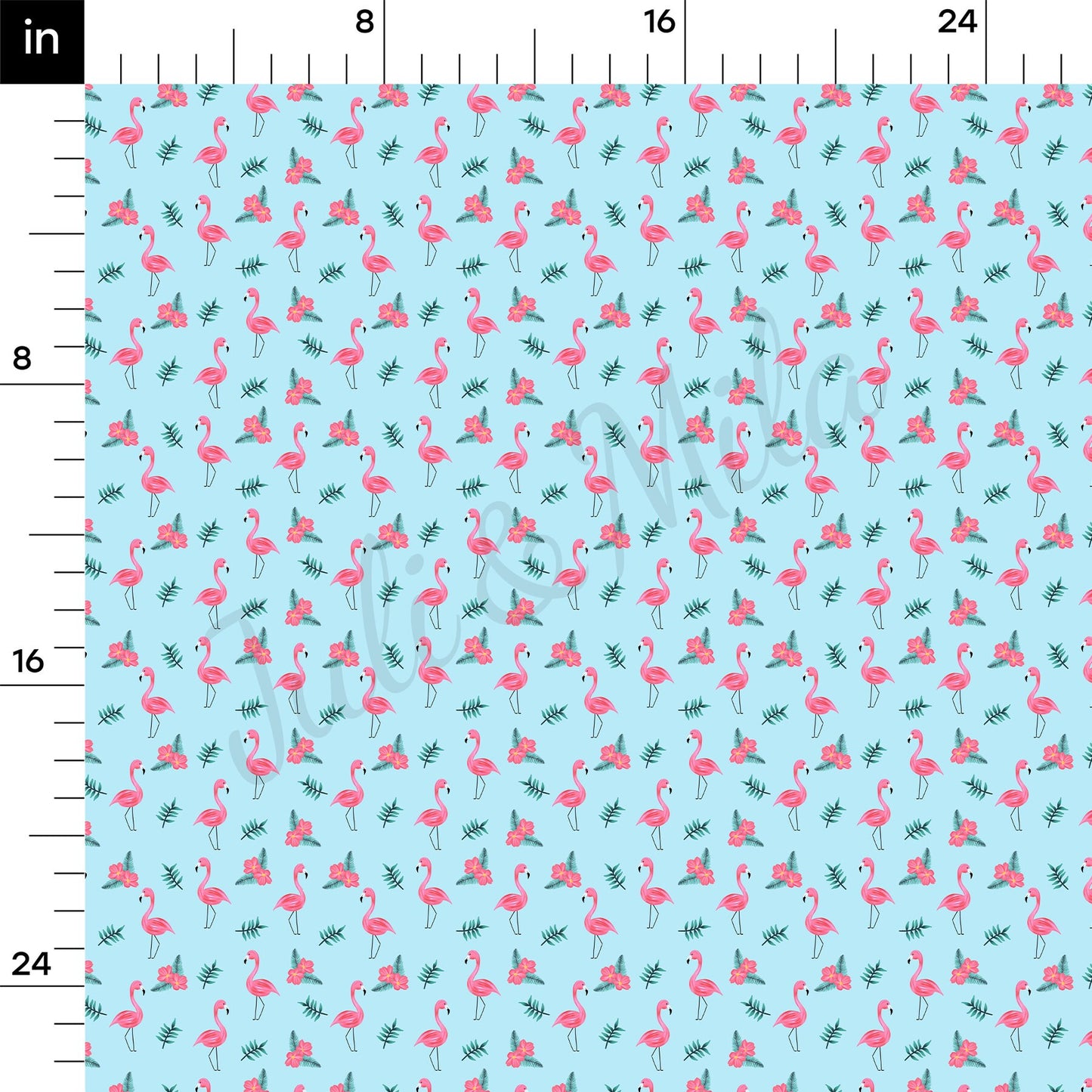 Flamingo Summer Bullet Textured Fabric AA1495