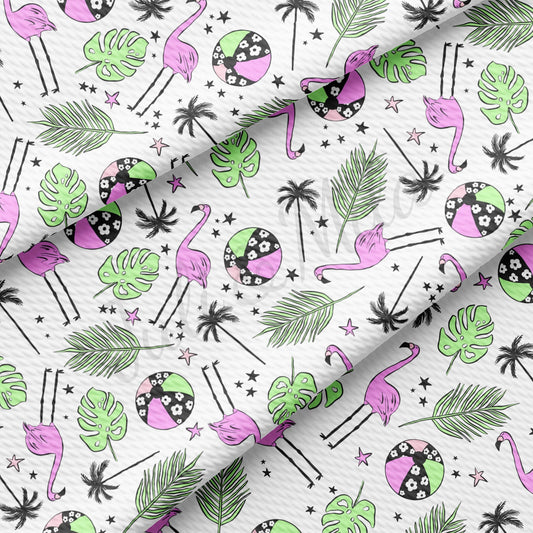Flamingo Summer Bullet Textured Fabric AA1496