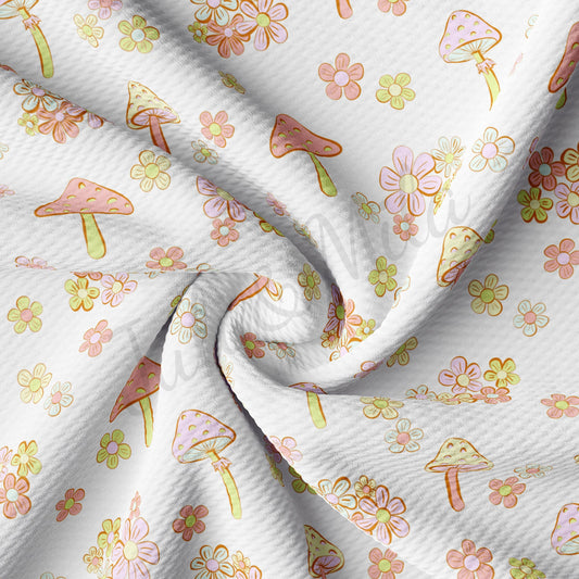 Mushrooms Bullet Textured Fabric by the yard AA1497