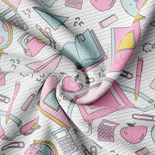 Back to School Bullet Textured Fabric AA1523