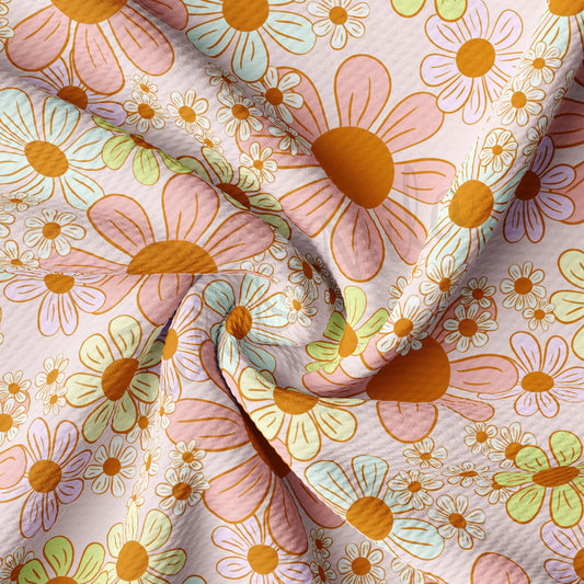 Floral Bullet Textured Fabric AA1541