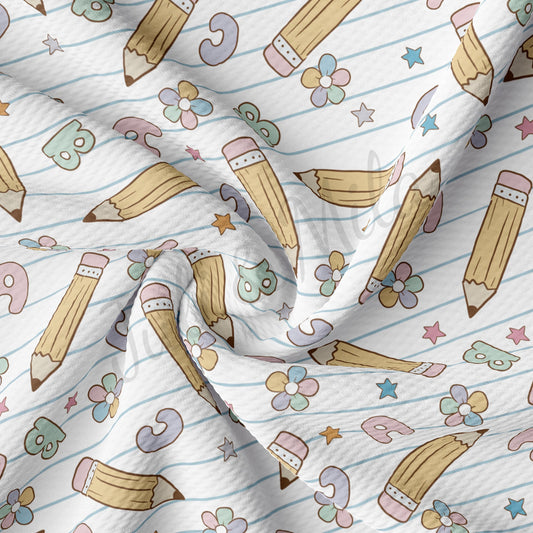 Back to School Bullet Fabric AA1666
