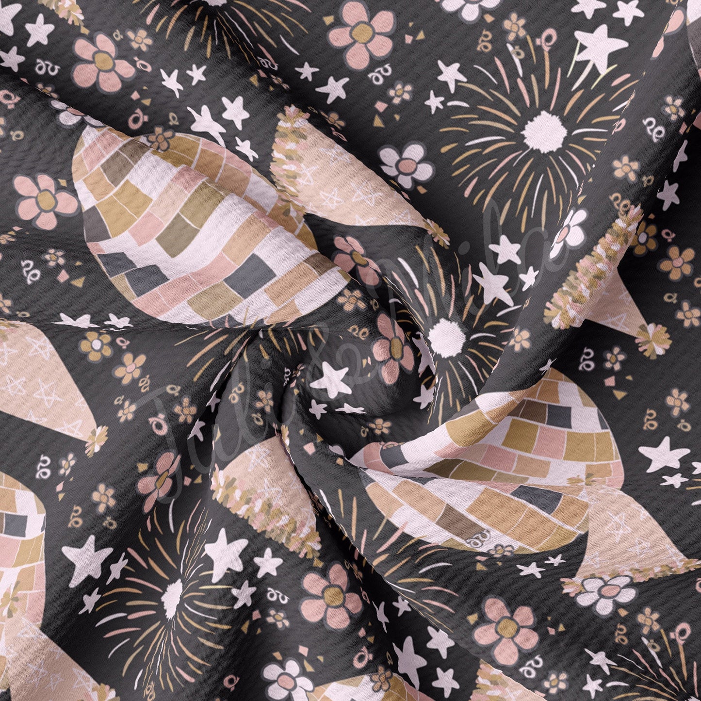 New Year Bullet Textured Fabric AA1674