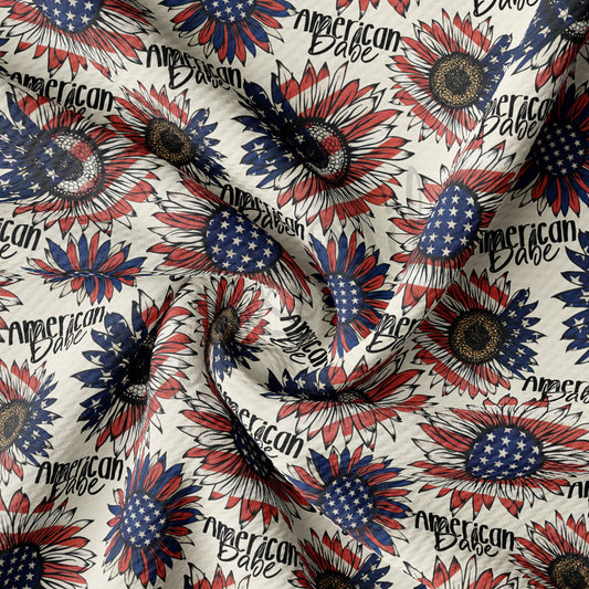 Patriotic 4th of July Bullet Textured Fabric AA1545