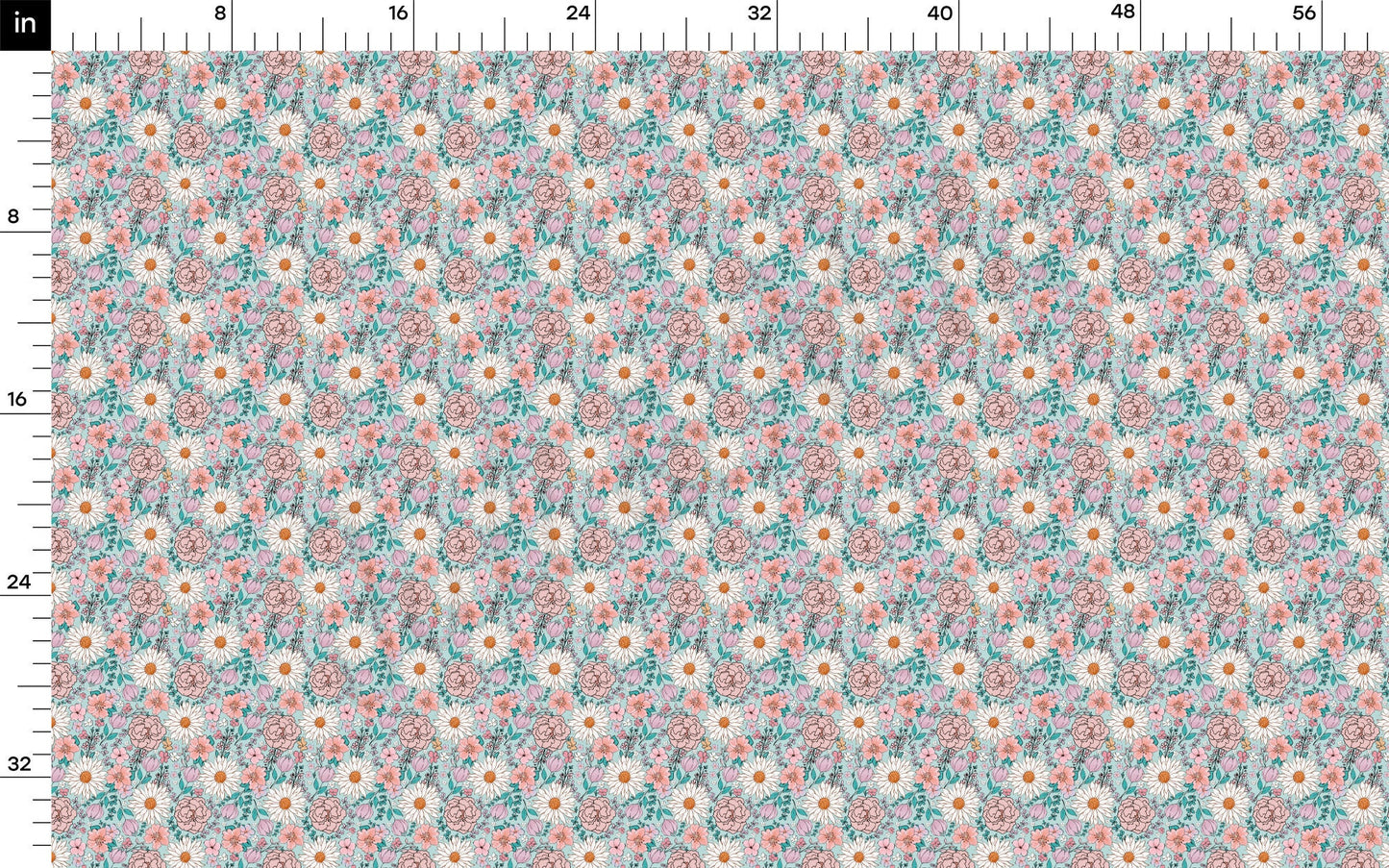 Floral Bullet Textured Fabric by the yard AA1584