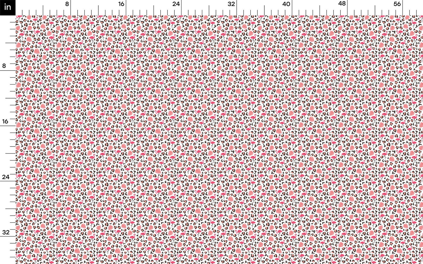 Flamingo Cheetah Bullet Textured Fabric by the yard AA1632