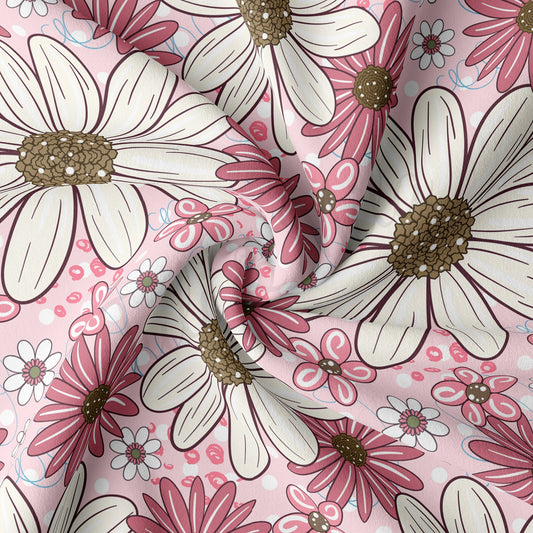 Floral Double Brushed Polyester Fabric DBP1616