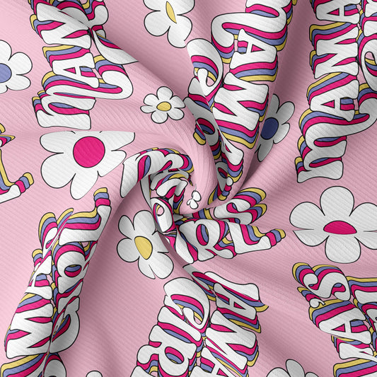 Mamas Girl Rib Knit Fabric RBK1600