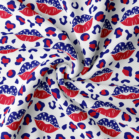 Rib Knit Fabric RBK1610 4th of July Patriotic