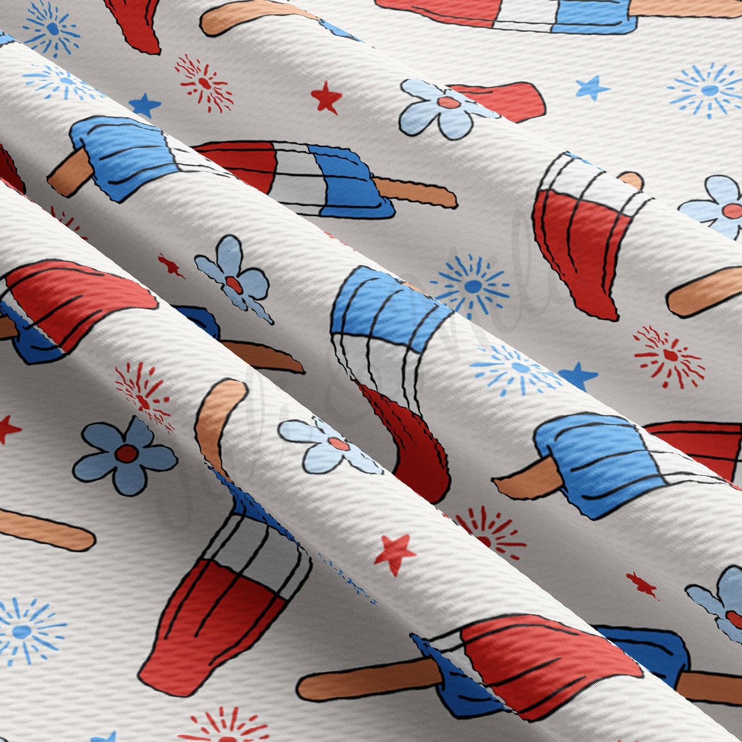 4th of July Bullet Textured Fabric AA1741