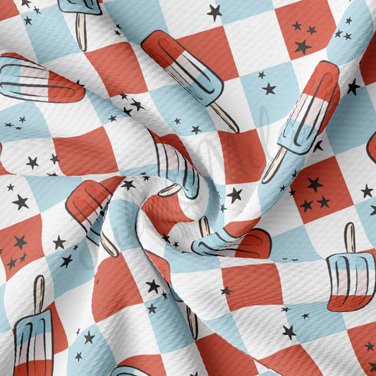 Patriotic 4th of July Bullet Textured Fabric AA1703