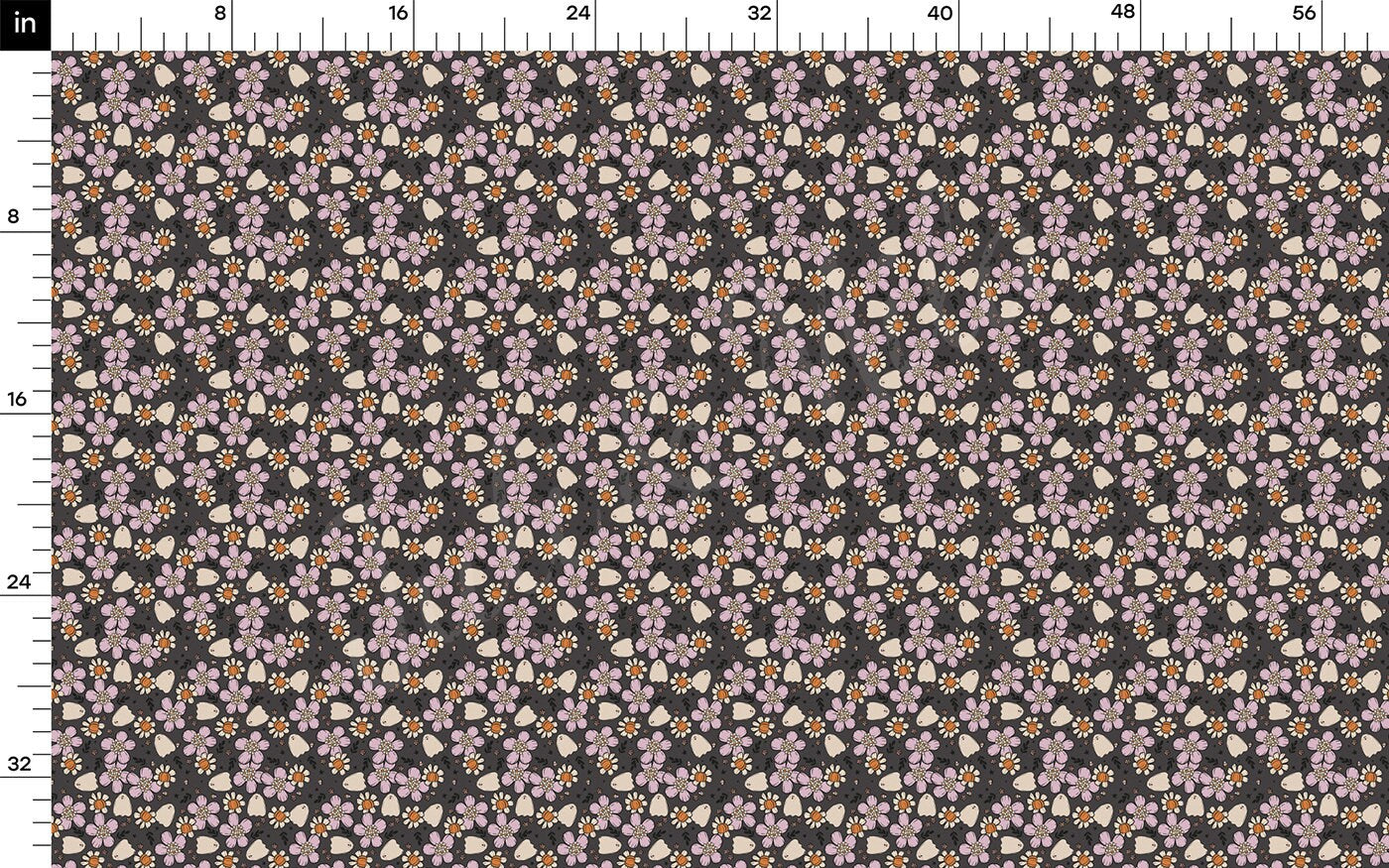 Autumn Fall Halloween Bullet Textured Fabric AA1824