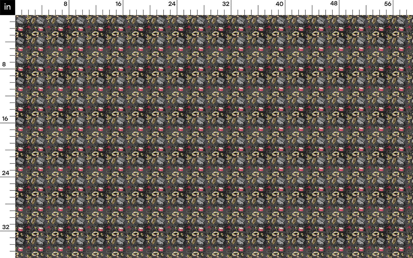 Mardi Gras Bullet Textured Fabric AA1834