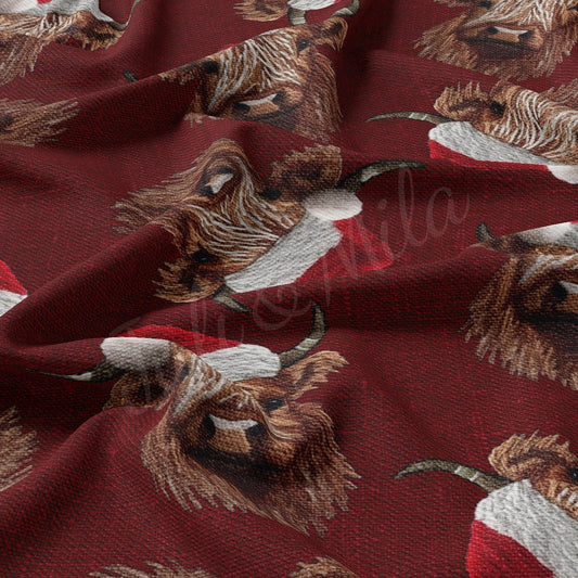 Christmas Rib Knit Fabric RBK1819