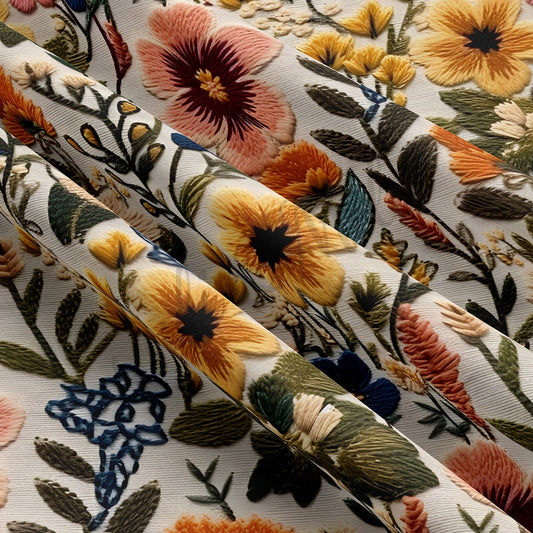Double Brushed Polyester Fabric DBP1789 Embroidery